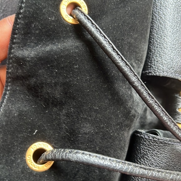 Gucci black suede backpack +COA +free Gucci dust bag - Picture 8 of 16